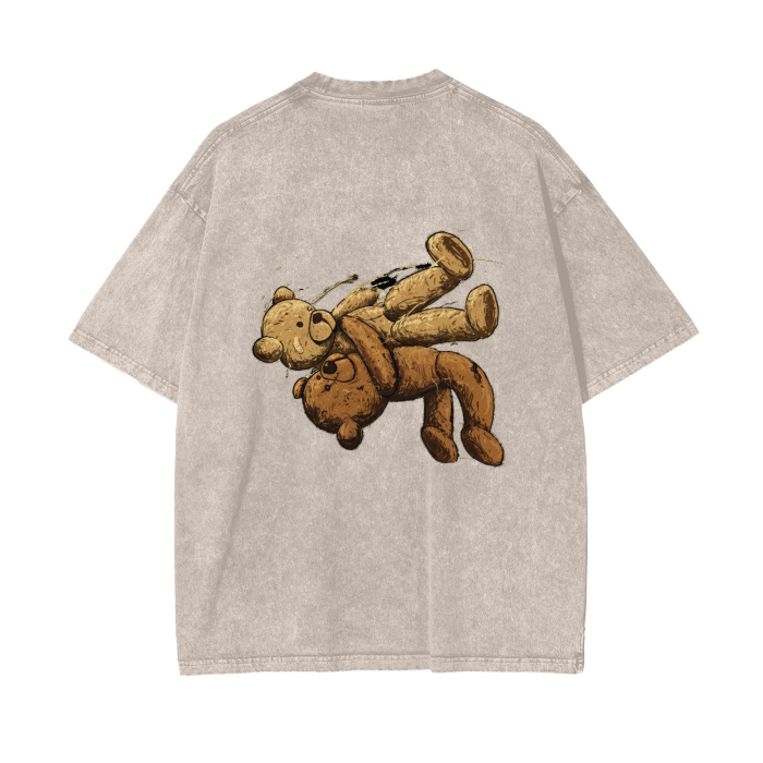 Suplex Bear Oversize Snow Washed T-Shirt