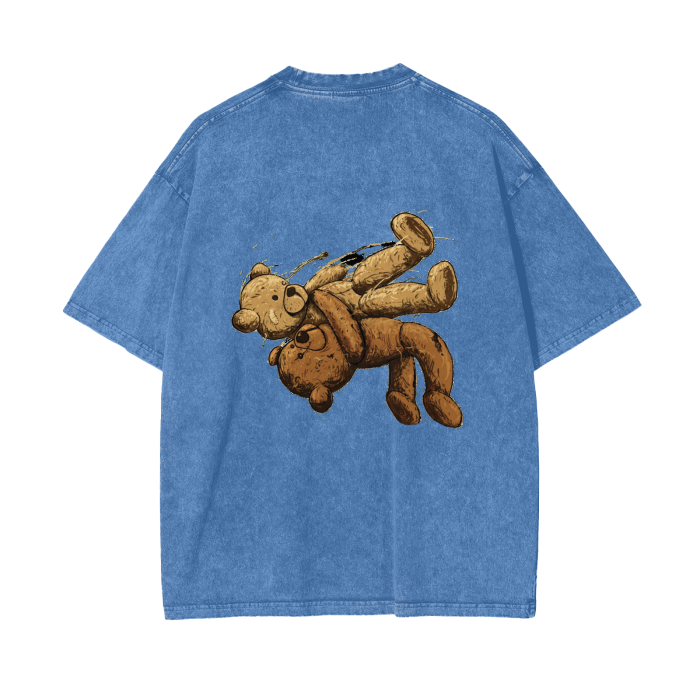 Suplex Bear Oversize Snow Washed T-Shirt