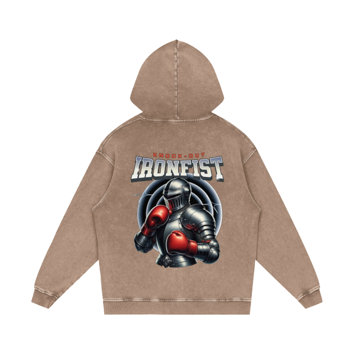 Iron Fist Acid Wash Oversize Hoodie