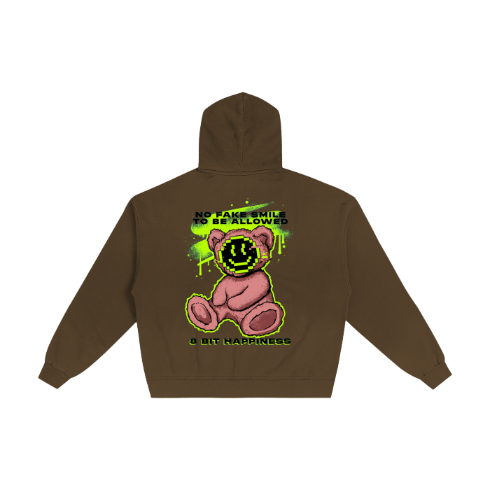 Joyful Teddy (Hand-Frayed Sunfade Zip Hoodie)