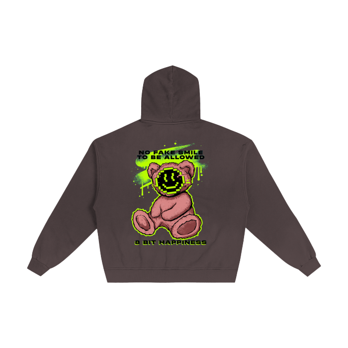 Joyful Teddy (Hand-Frayed Sunfade Zip Hoodie)