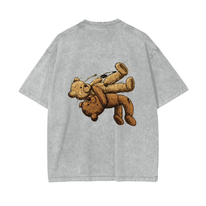 Suplex Bear Oversize Snow Washed T-Shirt