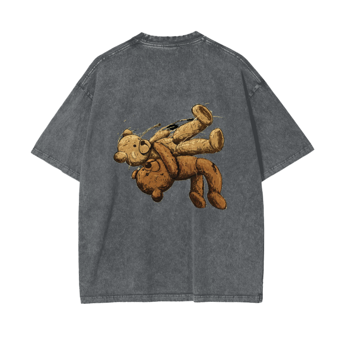 Suplex Bear Oversize Snow Washed T-Shirt