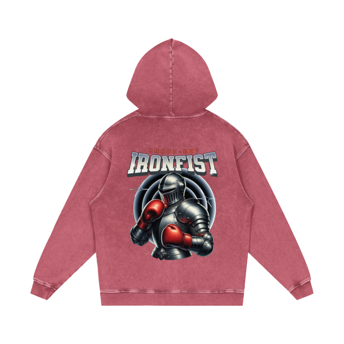 Iron Fist Acid Wash Oversize Hoodie