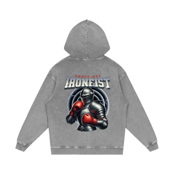 Iron Fist Acid Wash Oversize Hoodie