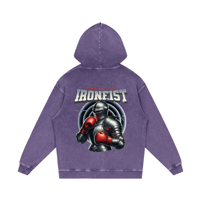 Iron Fist Acid Wash Oversize Hoodie