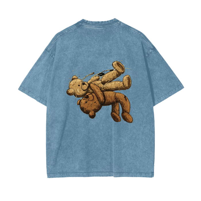 Suplex Bear Oversize Snow Washed T-Shirt