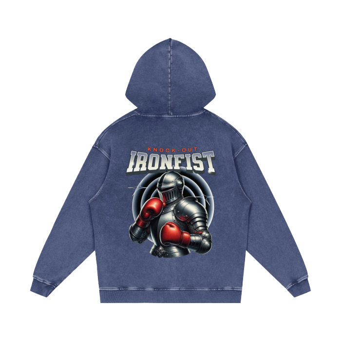 Iron Fist Acid Wash Oversize Hoodie